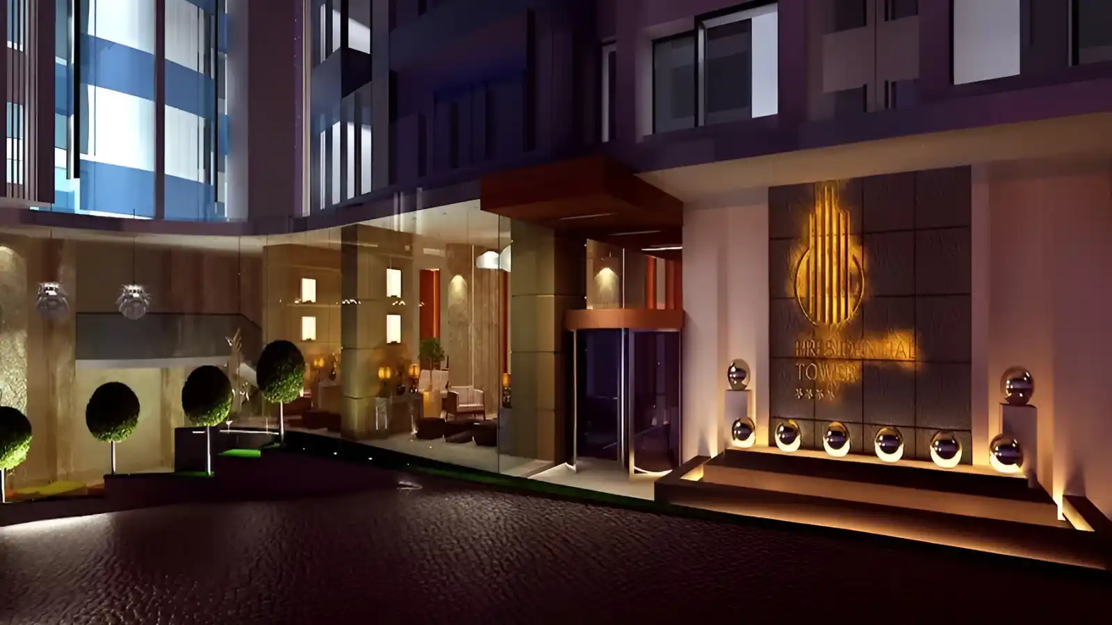 CNTC The Presidential Tower-Apartments-In-Rajajinagar-Bangalore-Entrance
